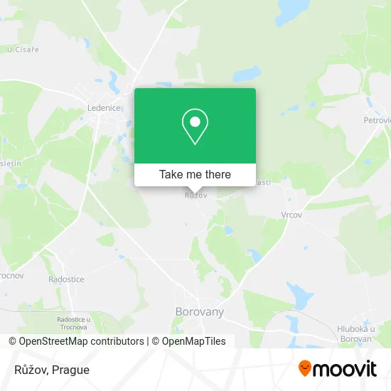 Карта Růžov