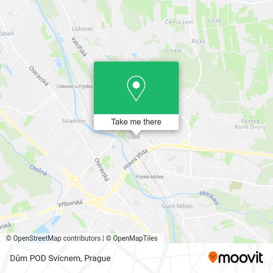 Dům POD Svícnem map