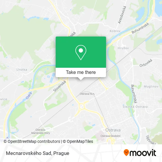 Карта Mecnarovského Sad