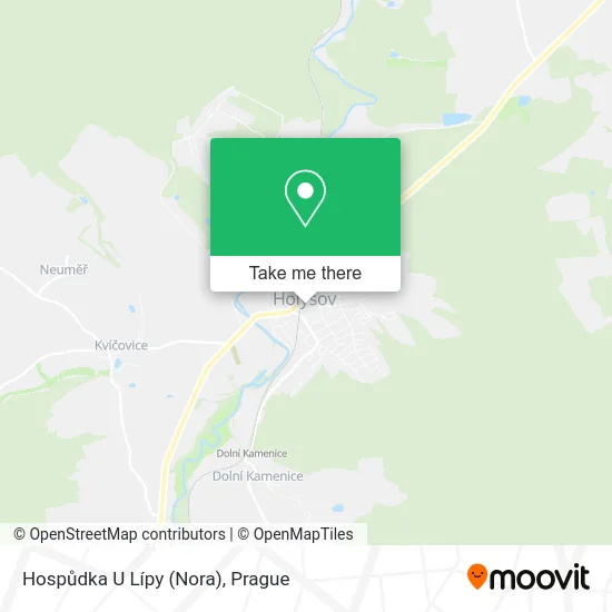 Карта Hospůdka U Lípy (Nora)