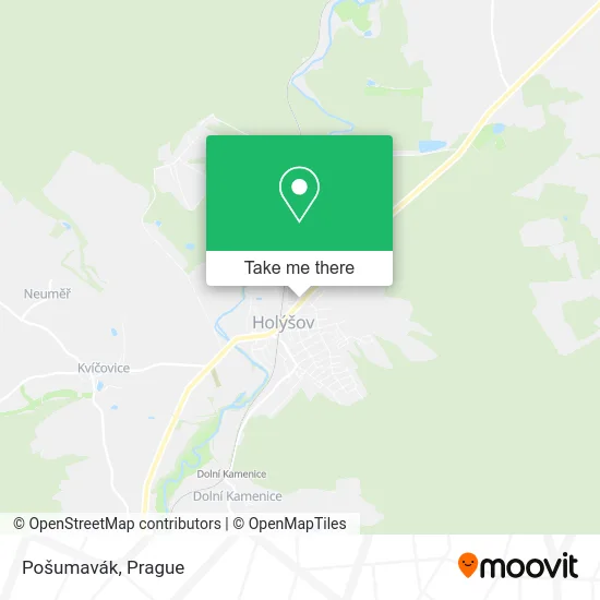 Карта Pošumavák