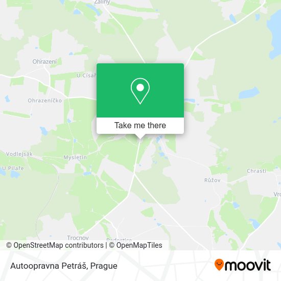 Autoopravna Petráš map