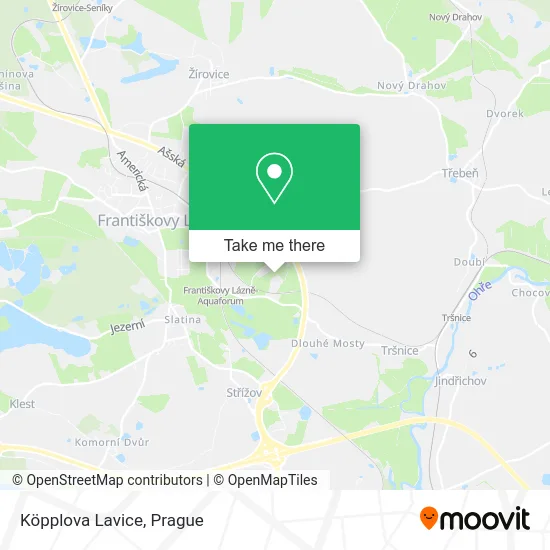 Köpplova Lavice map