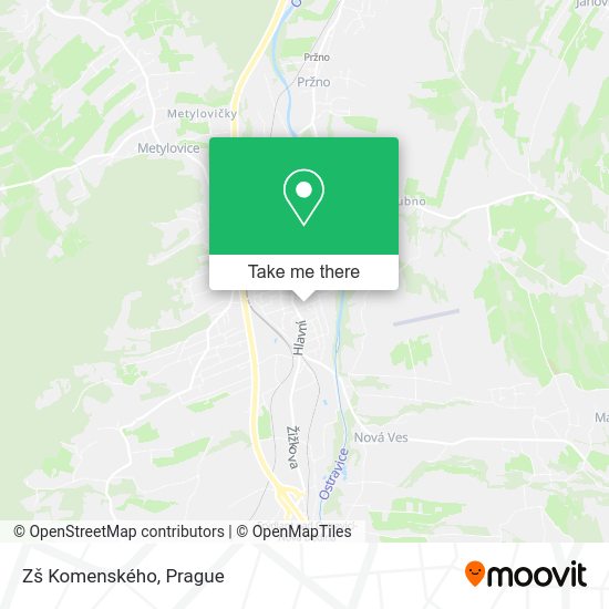Zš Komenského map