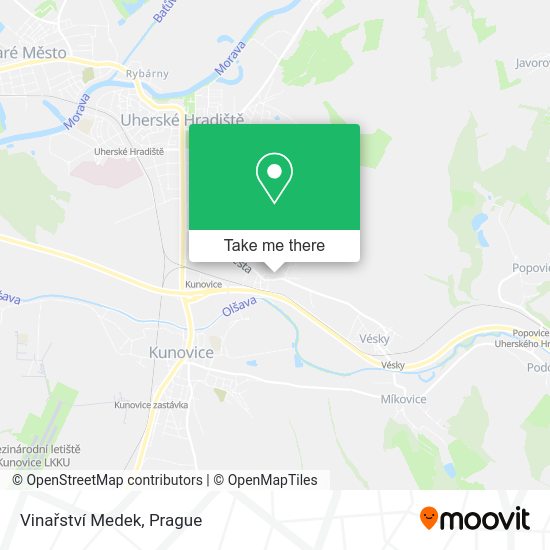 Vinařství Medek map
