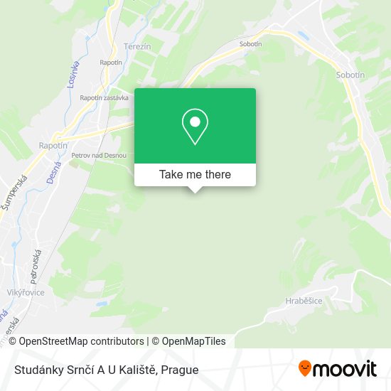 Studánky Srnčí A U Kaliště map