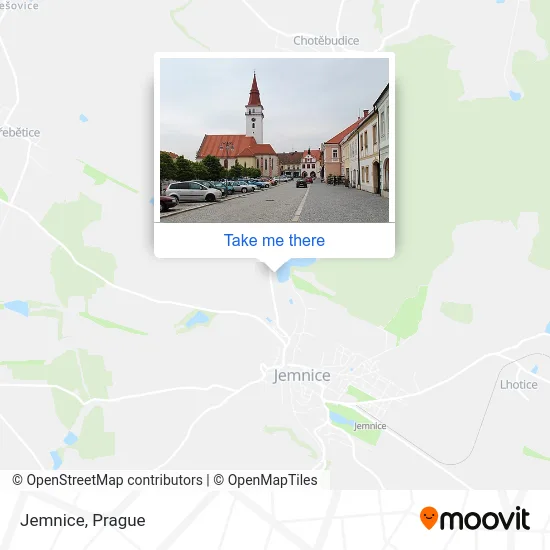 Карта Jemnice