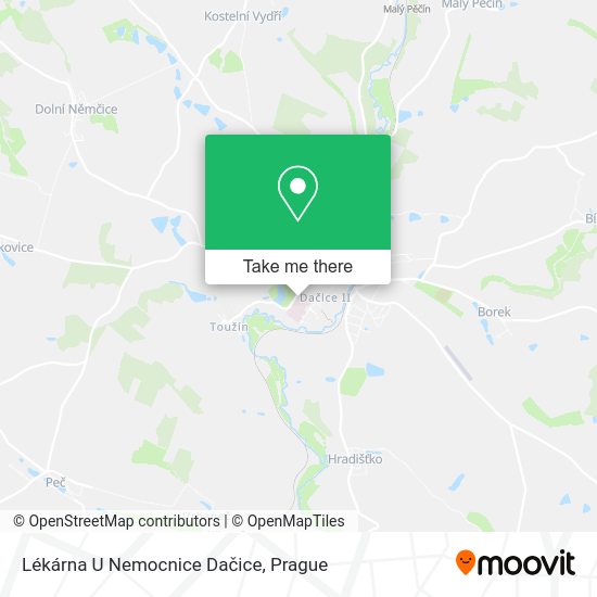 Lékárna U Nemocnice Dačice map