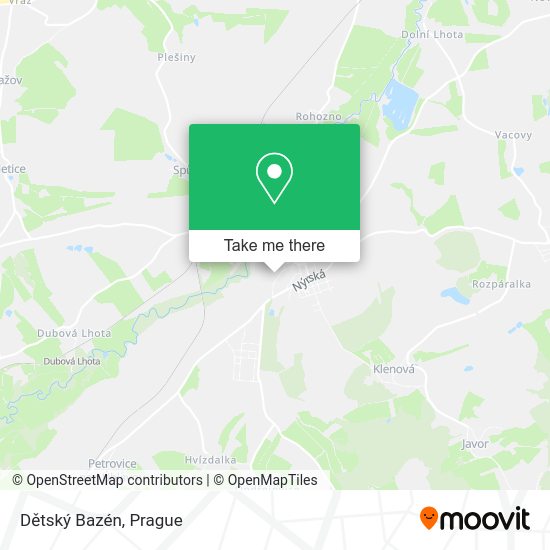 Dětský Bazén map