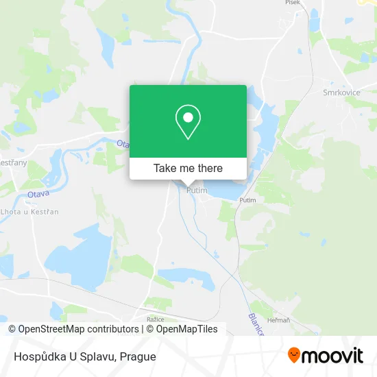 Карта Hospůdka U Splavu
