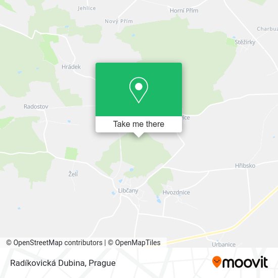 Radíkovická Dubina map