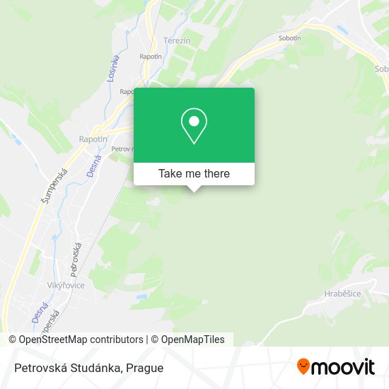 Petrovská Studánka map