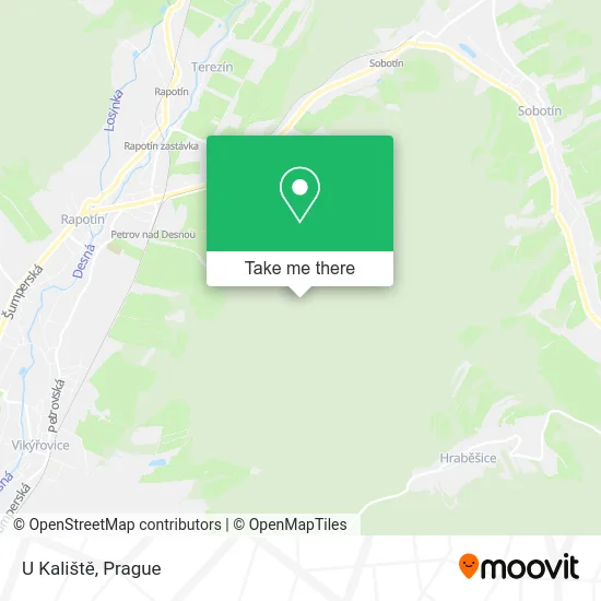 Карта U Kaliště