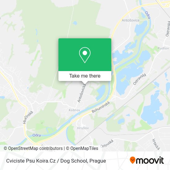 Cviciste Psu Koira.Cz / Dog School map