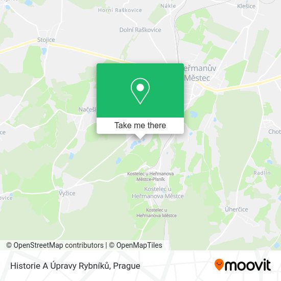 Historie A Úpravy Rybníků map