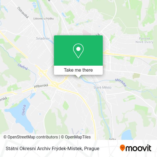 Státní Okresní Archiv Frýdek-Místek map