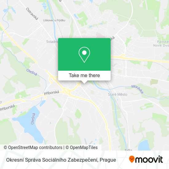 Okresní Správa Sociálního Zabezpečení map