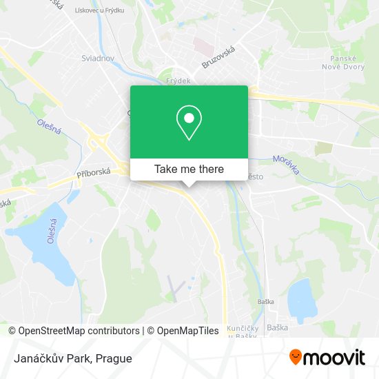 Janáčkův Park map