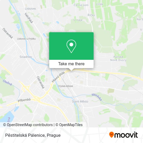 Pěstitelská Pálenice map