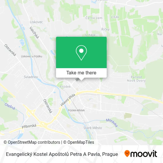 Evangelický Kostel Apoštolů Petra A Pavla map