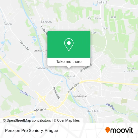 Карта Penzion Pro Seniory