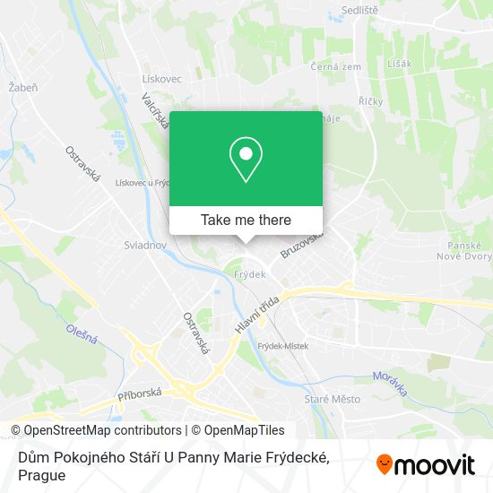 Dům Pokojného Stáří U Panny Marie Frýdecké map