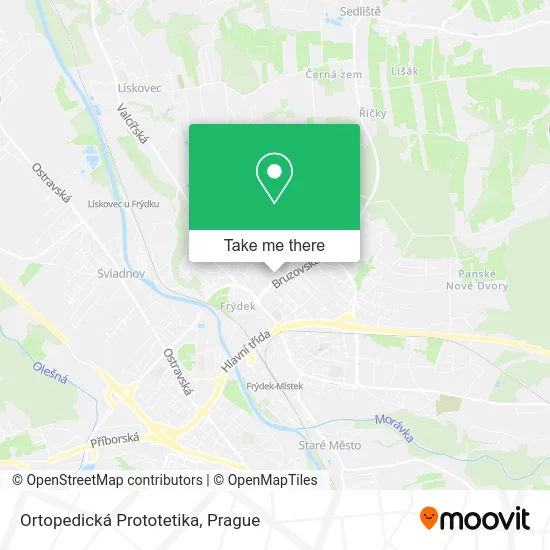 Карта Ortopedická Prototetika