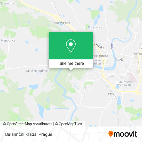Balannční Kláda map