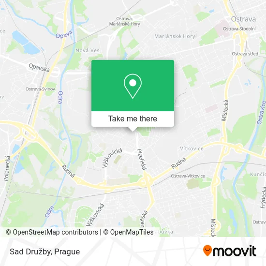 Карта Sad Družby