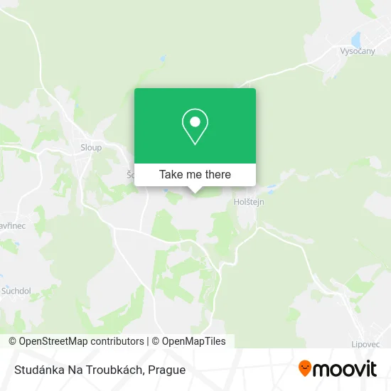Карта Studánka Na Troubkách