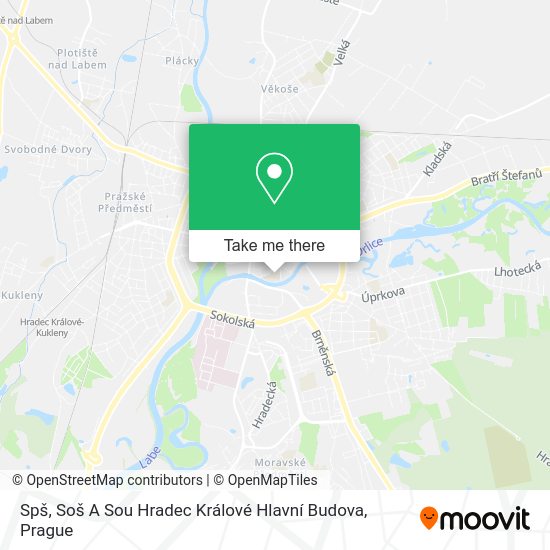 Spš, Soš A Sou Hradec Králové Hlavní Budova map