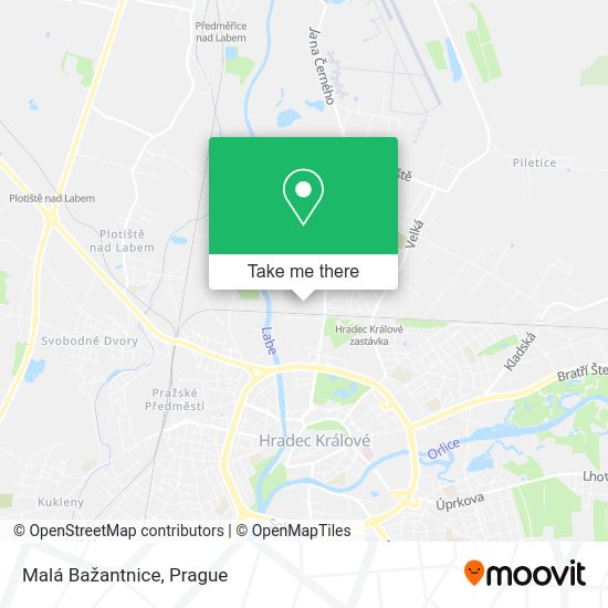 Malá Bažantnice map