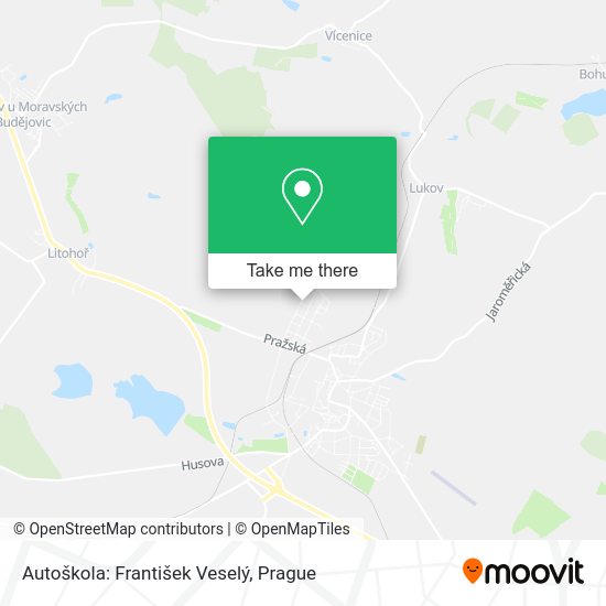 Autoškola: František Veselý map