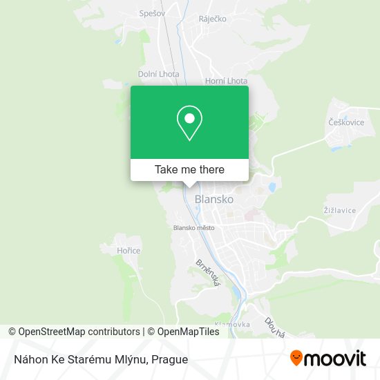 Náhon Ke Starému Mlýnu map
