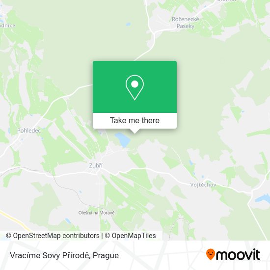Vracíme Sovy Přírodě map