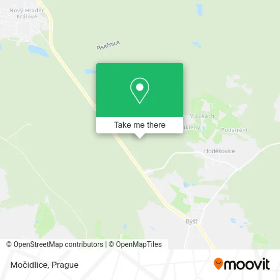 Карта Močidlice