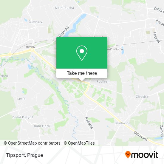 Tipsport map