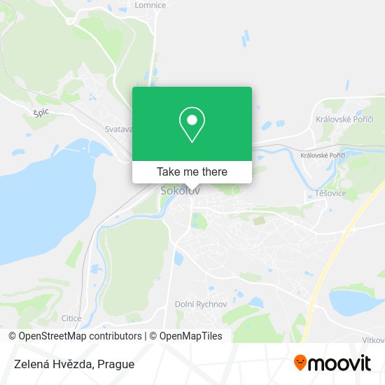 Zelená Hvězda map
