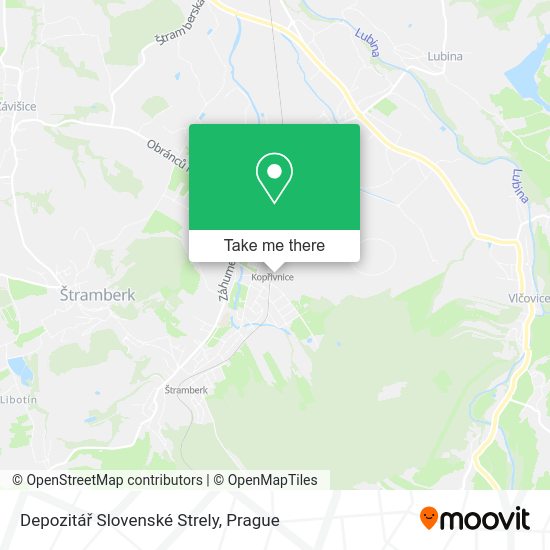 Depozitář Slovenské Strely map