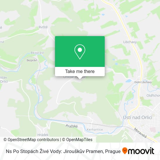 Ns Po Stopách Živé Vody: Jirouškův Pramen map