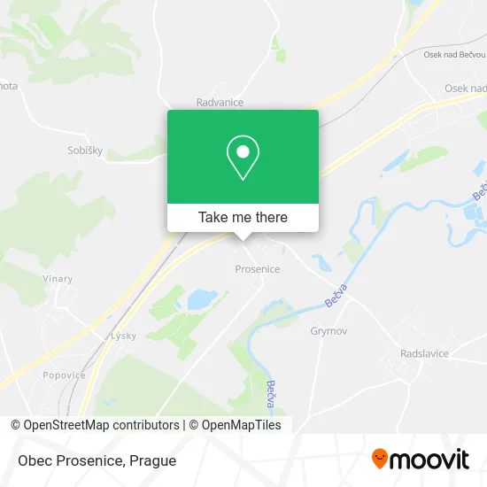 Карта Obec Prosenice