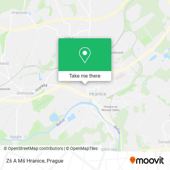 Zš A Mš Hranice map