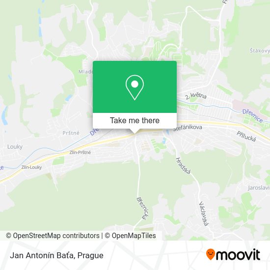 Jan Antonín Baťa map