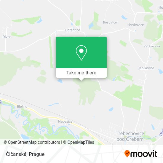 Čičanská map