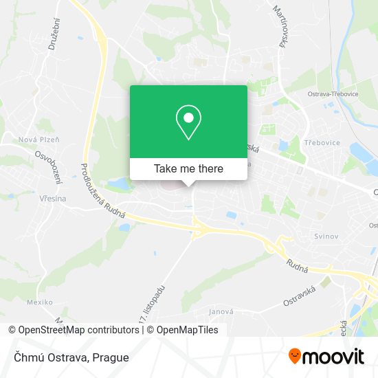 Čhmú Ostrava map