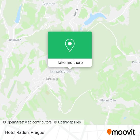 Hotel Radun map