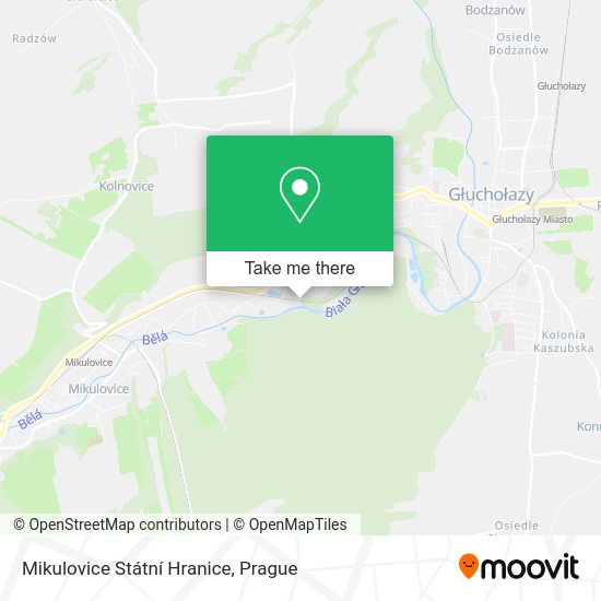 Mikulovice Státní Hranice map