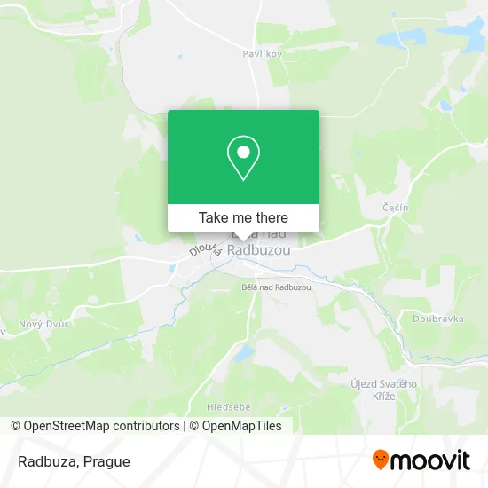 Карта Radbuza