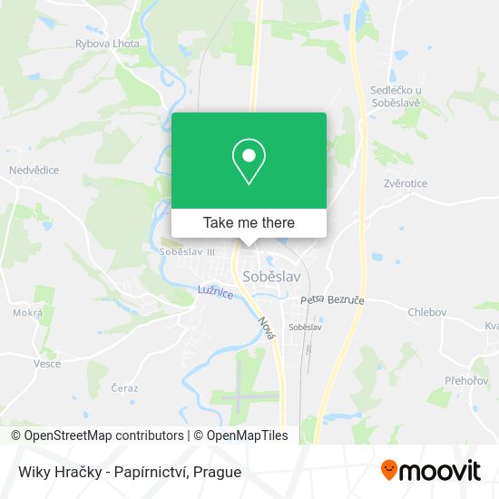 Wiky Hračky - Papírnictví map
