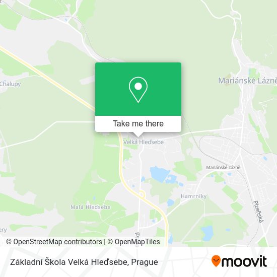 Základní Škola Velká Hleďsebe map